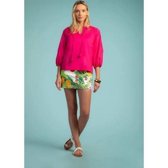 Trina Turk Women's Ojai Lace Embroidery Blouse XS - Picture 2 of 14